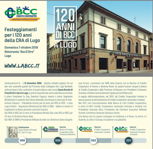 LA BCC a Lugo compie 120 anni