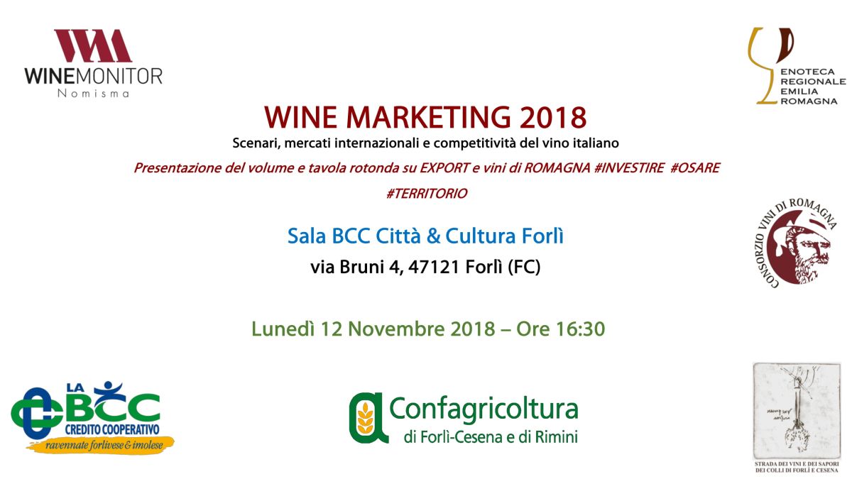 LA BCC al Wine Marketing 2018, 12 novembre Forlì