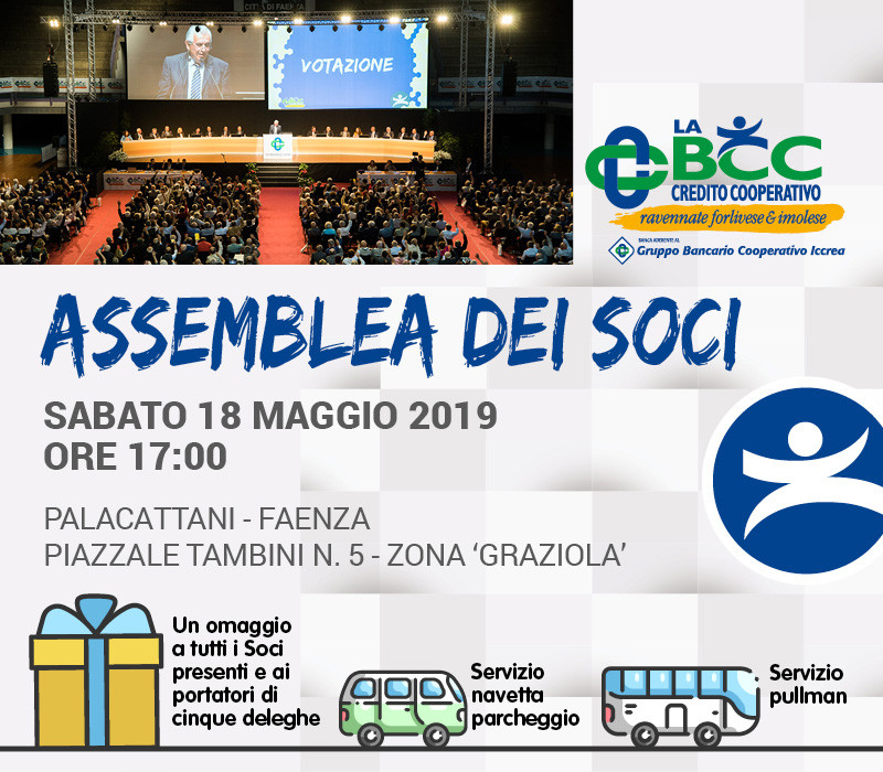 18 maggio 2019 Faenza Assemblea dei Soci de LA BCC