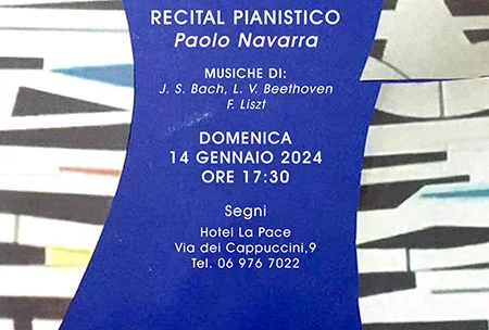 Immagine descrittiva del  recital pianistico Paolo Navarra - Segni
