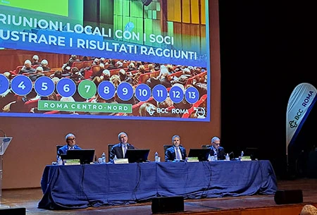 Immagine del tavolo dei relatori alla Riunione dei Soci di Roma Centro Nord
