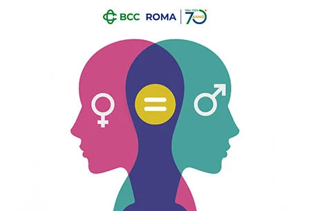 Immagine decorativa sulla parità di genera in BCC Roma