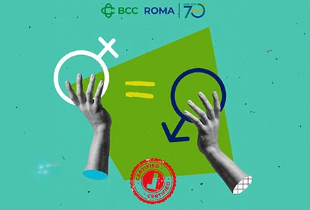 Immagine decorativa della parità di genere in BCC Roma