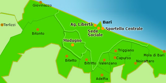 Mappa BCC Bari