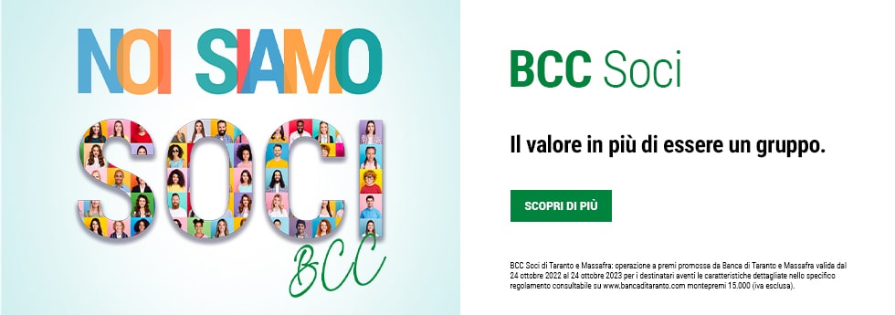 BCC di Taranto aderisce ad Bcc Soci