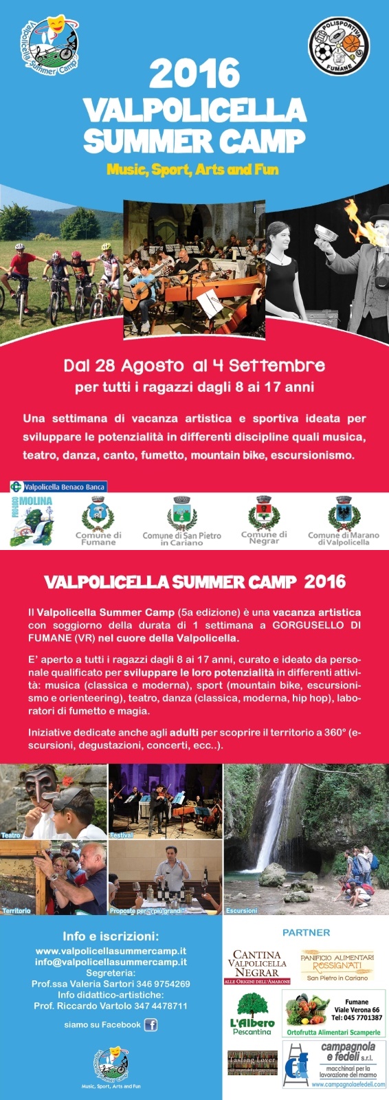 Valpolicella Summer Camp 2016