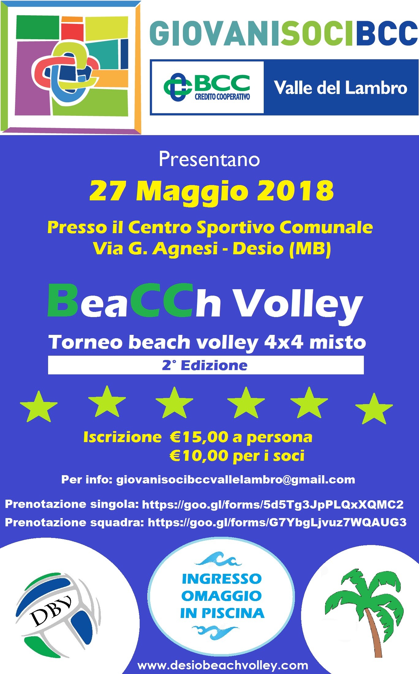 Torneo beach volley Giovani Soci