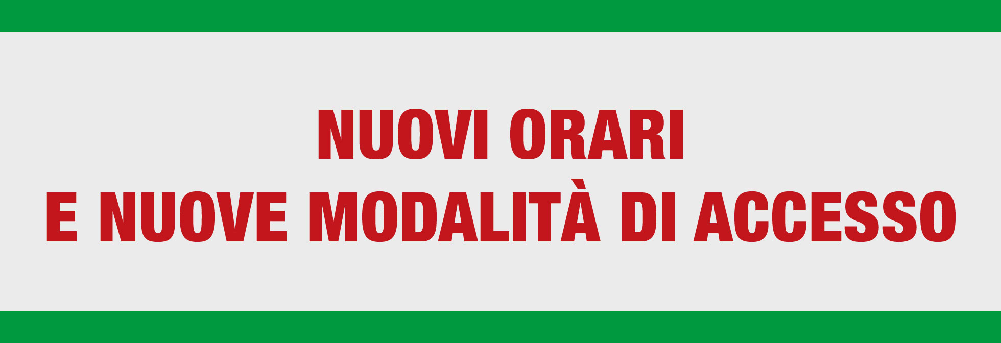 NUOVI ORARI