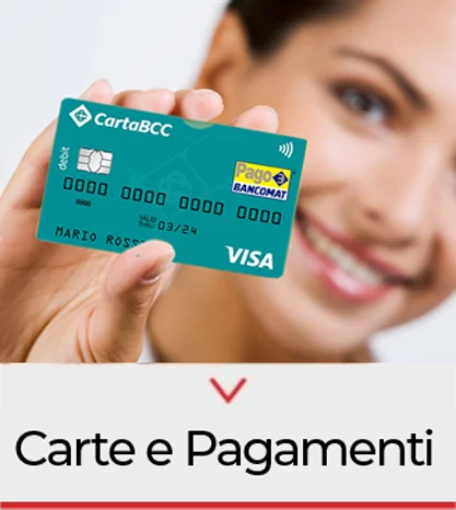 Box sezione Carte e pagamenti