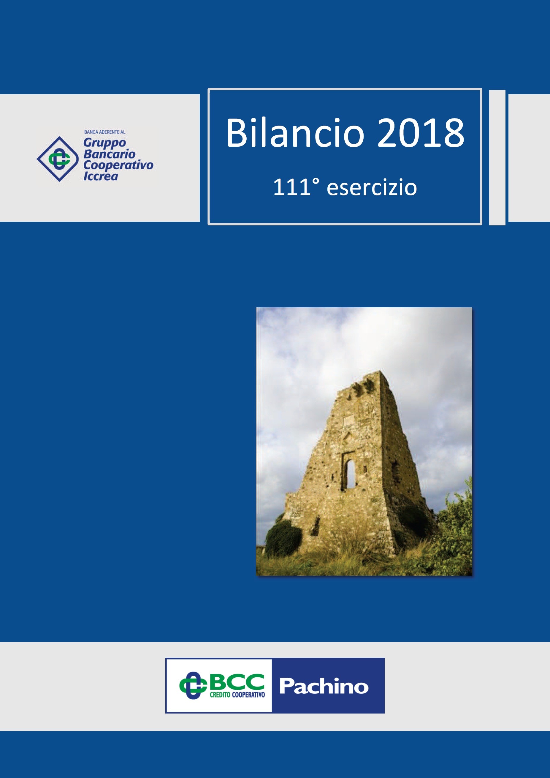 BCC Pachino - Bilancio 2018 copertina