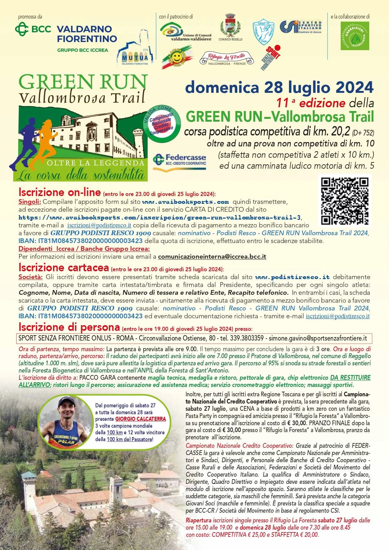 VOLANTINO FRONTE GREEN RUN 2024