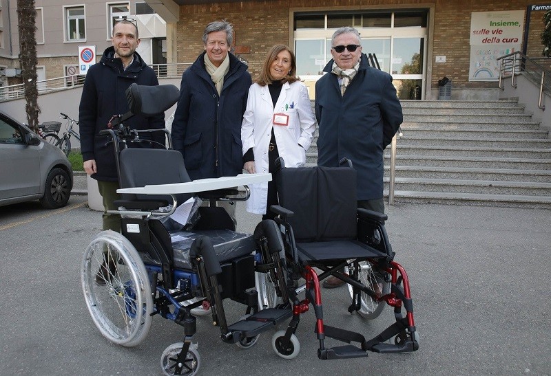 Lorenzo Gardenghi, Piero Roncuzzi, la dottoressa Lotta e Giuseppe Benini