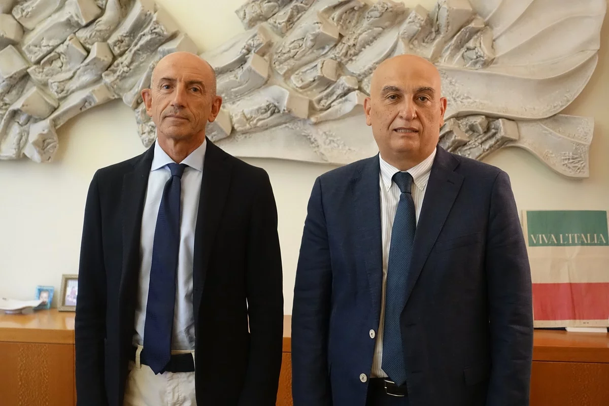 Da sinistra, il Direttore Generale della BCC Gianluca Ceroni e il Presidente Giuseppe Gambi
