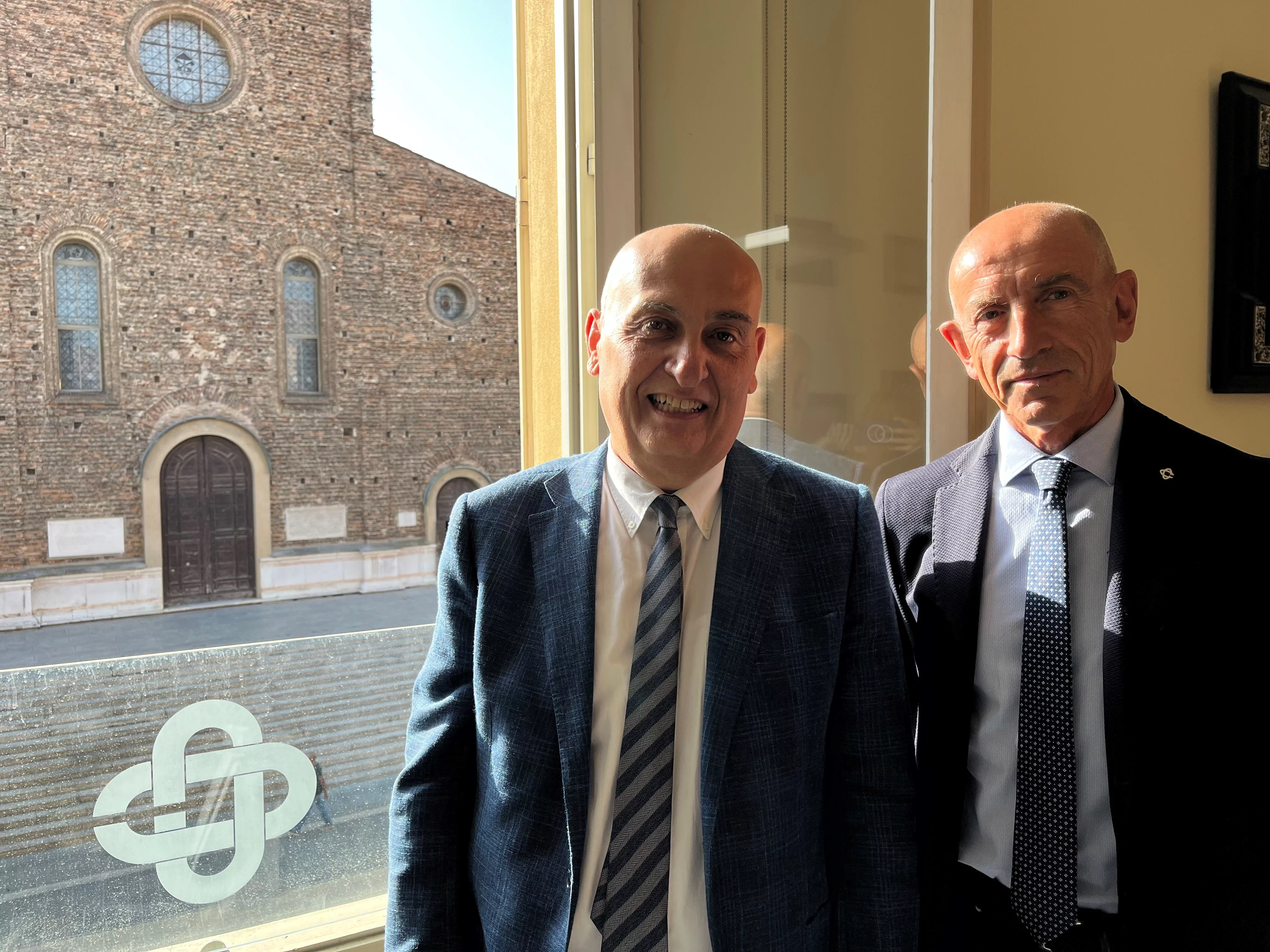 Da sinistra, il Presidente Giuseppe Gambi e il Direttore Generale Gianluca Ceroni