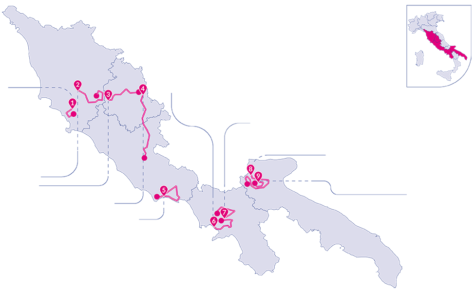 Mappa Giro Rosa 2020
