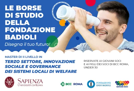 Borsa di studio Master Terzo Settore Università La Sapienza Roma