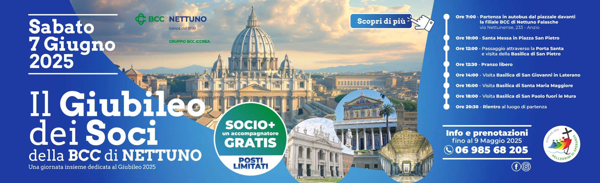 Il giubileo dei soci di bcc nettuno