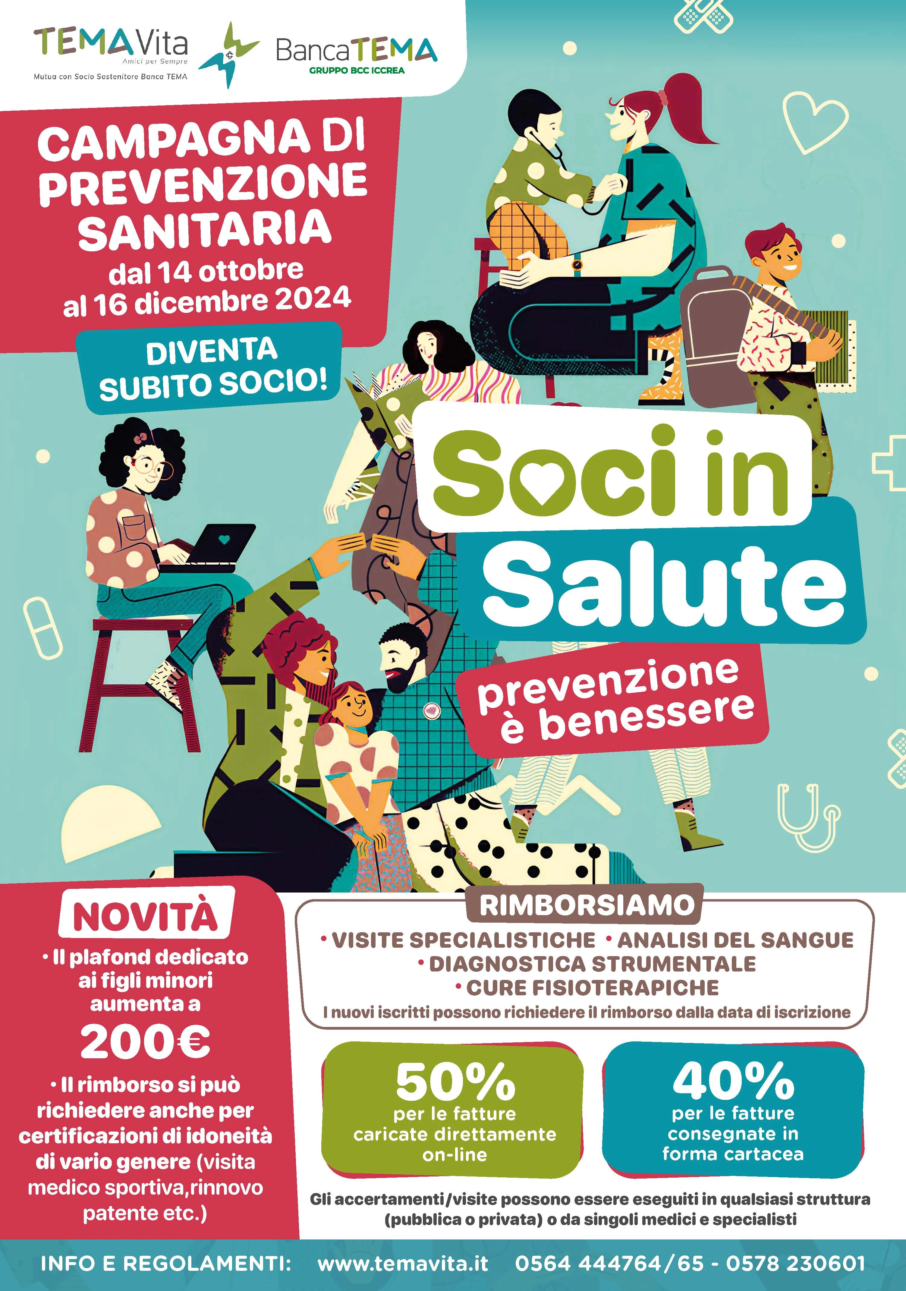 Locandina Soci in Salute TEMA VITA 2024