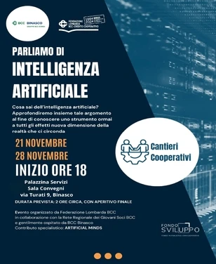 Locandina Convegno Parliamo di intelligenza artif.