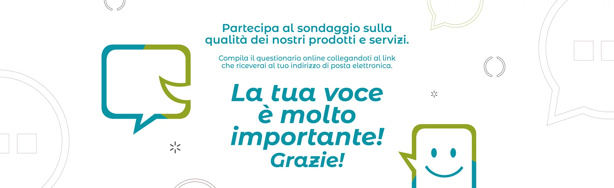 Banner survey clienti 2023