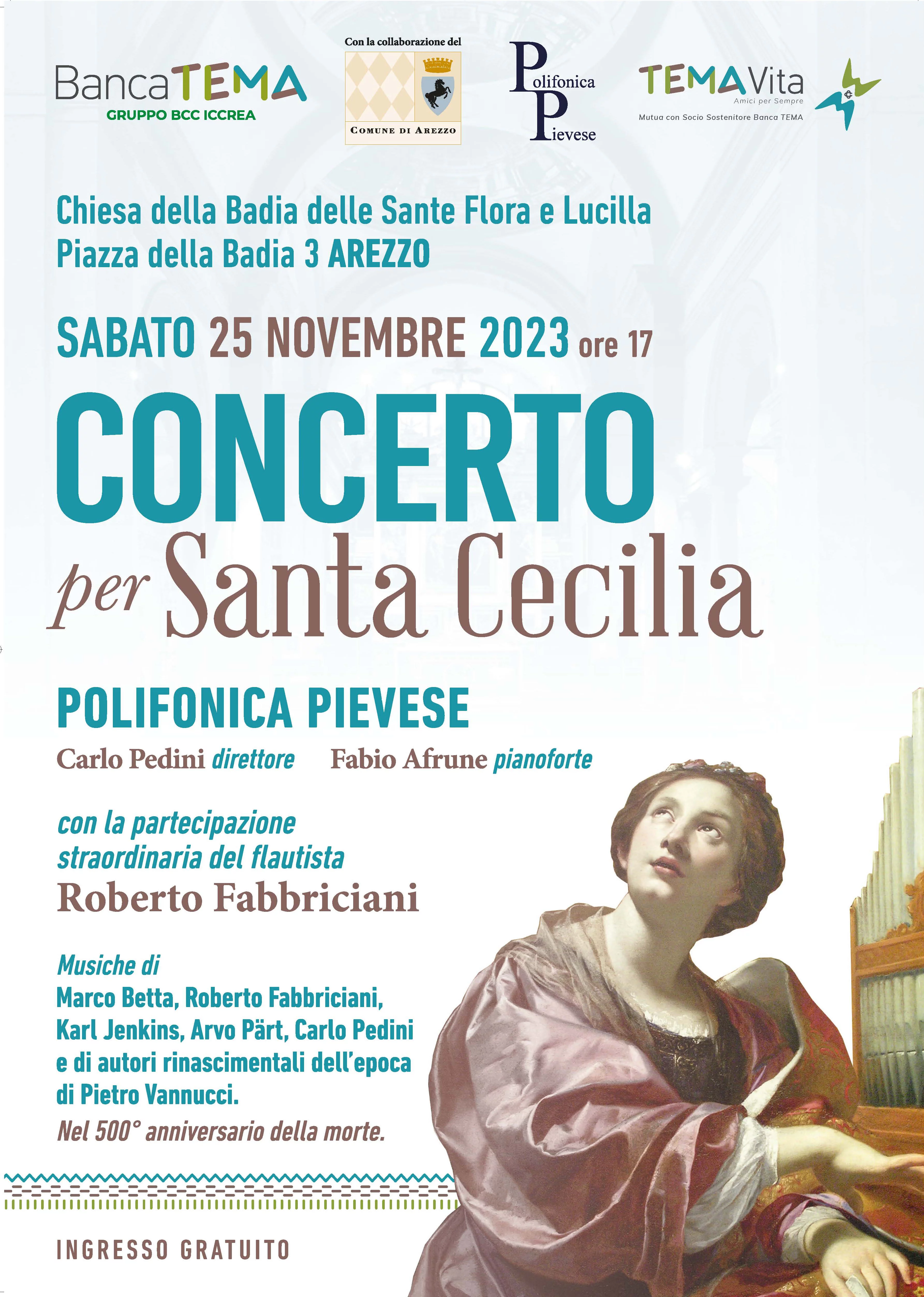 Locandina Concerto Santa Cecilia 2023