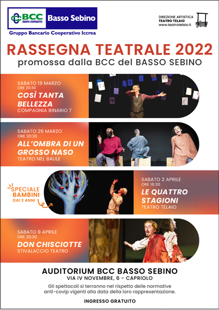 Locandina Rassegna teatrale 2022