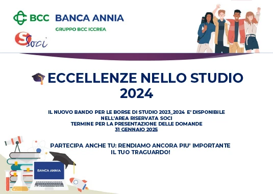 Eccellenze nello Studio 2023/2024: presentazione delle domande fino al 31/01/2025