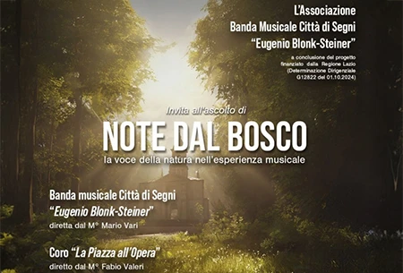 Segni - “Note dal bosco”, il 25 maggio l’evento conclusivo
