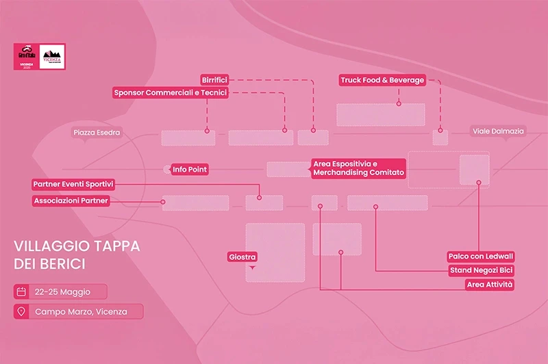 Banca delle Terre Venete al Villaggio di Tappa del Giro d